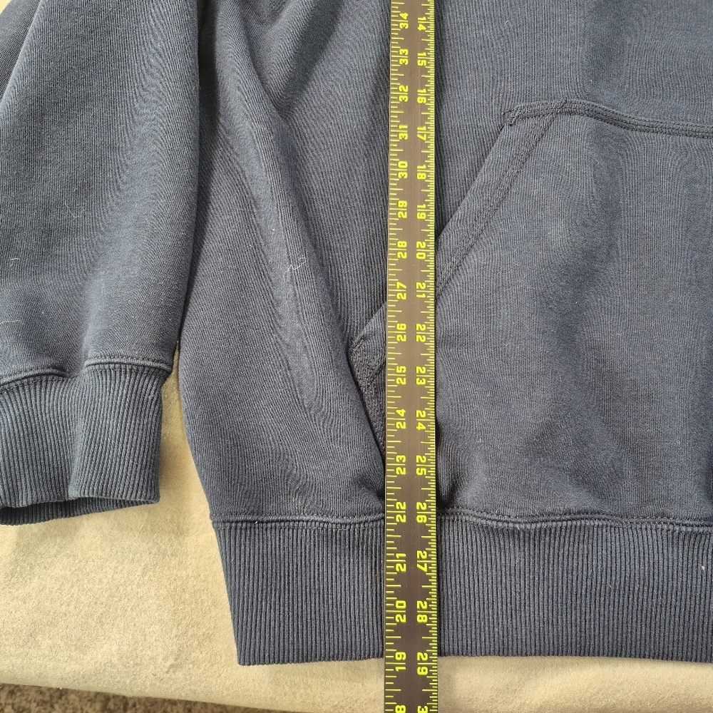 Carhartt Men's XXL Rain Defender Loose Fit Heavyweight Quarter-Zip Hoodie Blue - Picture 7 of 12